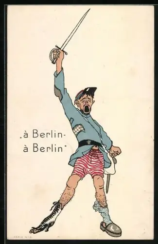 AK à Berlin - à Berlin, Franzose in Lumpen