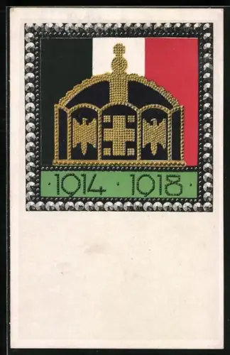 AK Nagelung einer Krone, 1914 - 1918