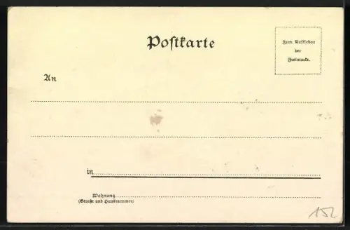 Lithographie Schweinedamen posieren mit Blumenkränzen