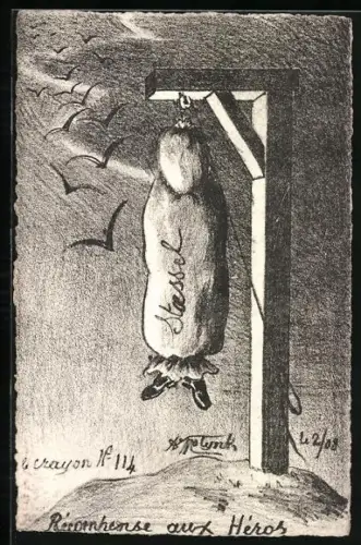 Künstler-AK sign. Molynk: Erinnerung an die Helden