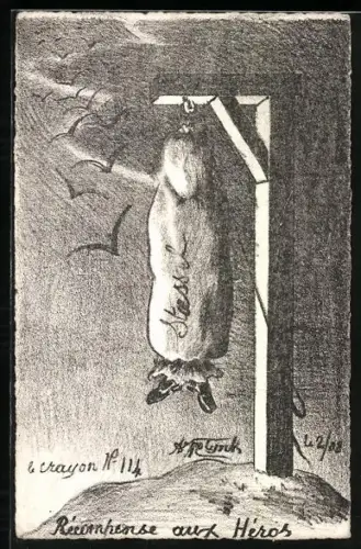 Künstler-AK sign. Molynk: Erinnerung an die Helden