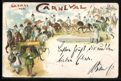 Lithographie Bonn, Carnevalszug
