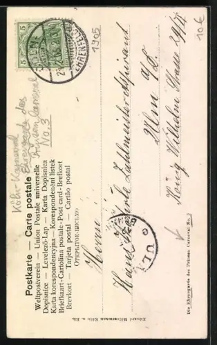 AK Köln, Ehrengarde des Prinzen Carneval No. 3, Kölsche Funken