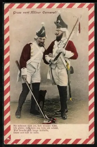 AK Köln, Ehrengarde des Prinzen Carneval No. 4, Rote Funken