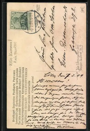 AK Köln, Ehrengarde des Prinzen Carneval No. 4, Rote Funken