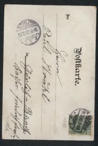 Lithographie Menschen in Kostümen zum Carneval, Mondsichel mit Gesicht