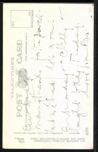 Künstler-AK Mabel Lucie Attwell: Mädchen mit Kopftuch