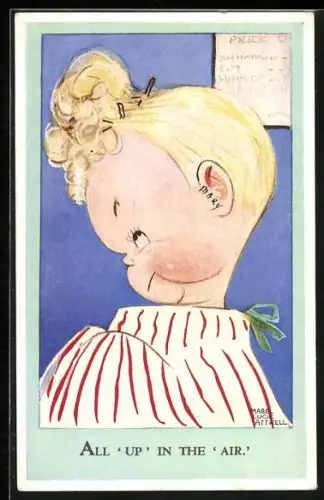 Künstler-AK Mabel Lucie Attwell: All up in the `air.