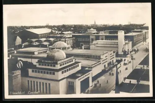 AK Düsseldorf, Gesolei-Ausstellung 1926, Gesamtansicht aus der Vogelschau