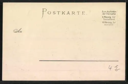 Künstler-AK Carl Biese: Rüdesheim / Rhein, Uferpartie