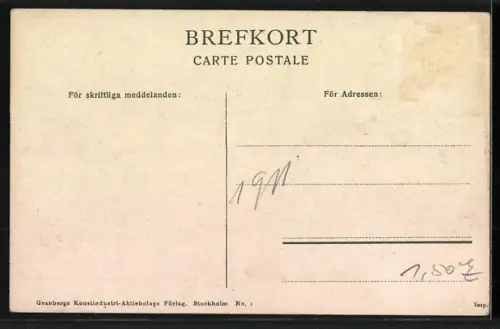 AK Göteborg, Norra Hamnkanalen, Segelboote im Hafen