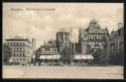 AK München, Künstlerhaus, Synagoge