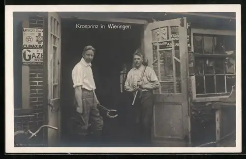 AK Wieringen, Kronprinz Wilhelm von Preussen als Schmied