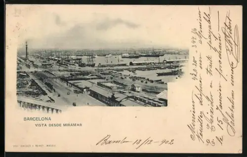AK Barcelona, Vista Desde Miramar