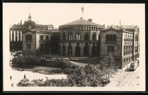 AK Oslo, Stortinget, Strassenbahn