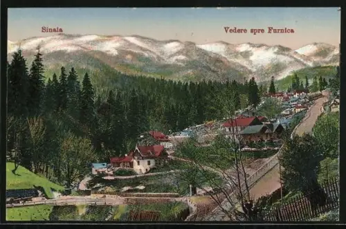 AK Sinaia, Vedere spre Furnica
