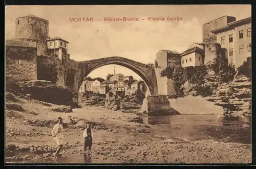 AK Mostar, Römer-Brücke, Rimska cuprija