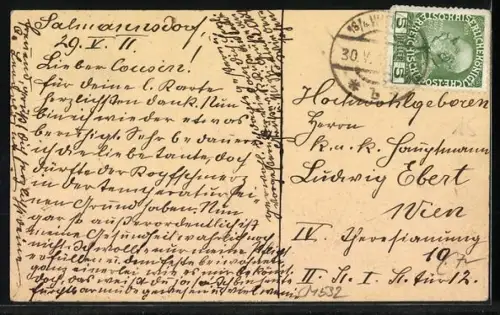 AK Mostar, Römerbrücke mit Blick zum Hum