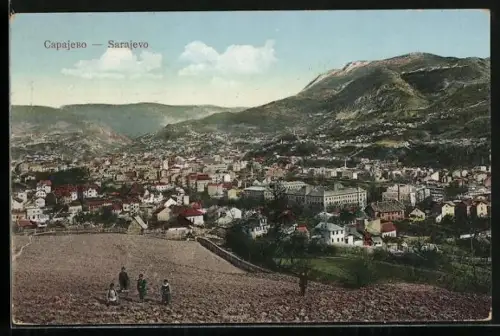 AK Sarajewo, Blick auf die Stadt