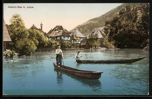 AK Jajce, Ortsansicht vom Jezero-See