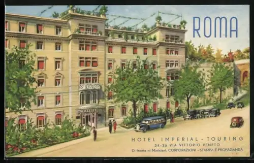 AK Roma, Hotel Imperial Touring, Via Vittorio Veneto