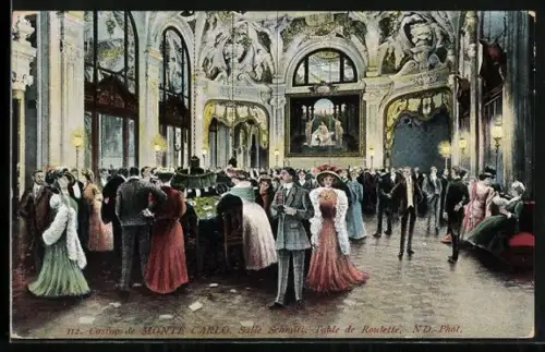 AK Monte Carlo, Casino, Salle Schmitt, Table de Roulette