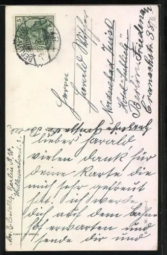 Künstler-AK Karl Feiertag: Kleine Gratulantin mit Blumen, Dackel und Brief