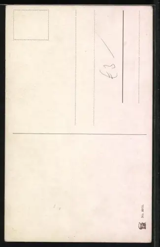 Künstler-AK Max Kuglmayr: Hund wartet auf sein Herrchen