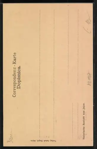 AK Jajce, Malerische Ortsansicht, Flusspartie