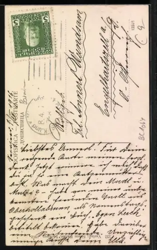 AK Sarajewo, Holzverkäufer mit Pferdegespann