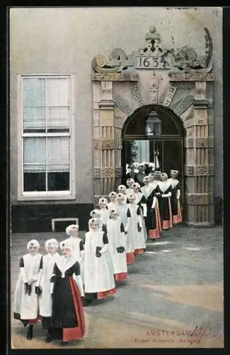 AK Amsterdam, Burger Weeshuis - Kerkgang