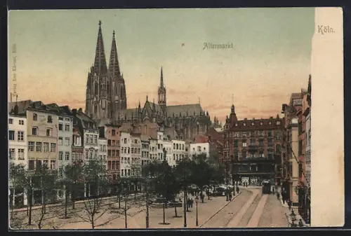 AK Köln, Altermarkt, Dom