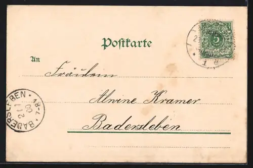 AK Halberstadt, Stadtansicht mit Dom und Kirchen