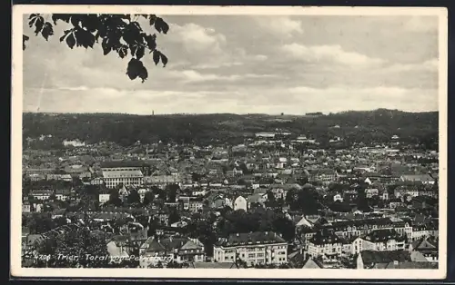 AK Trier, Totalansicht vom Petrisberg