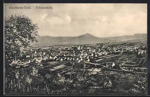 AK Kirchheim-Teck, Totalansicht vom Weinberg aus