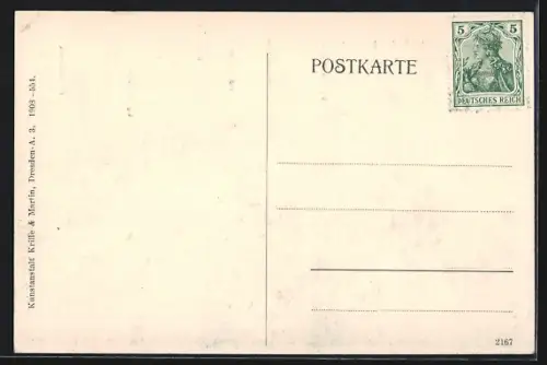 AK Dresden, Strasseneck am Belvedere