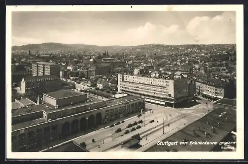 AK Stuttgart, Blick vom Bahnhofsturm