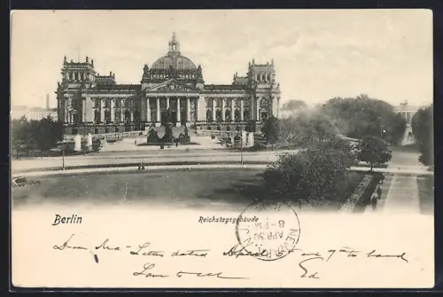 AK Berlin-Tiergarten, Reichstagsgebäude