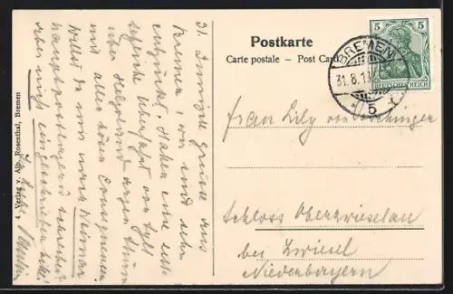 AK Bremen, Rathaus, Dom, Börse am Marktplatz