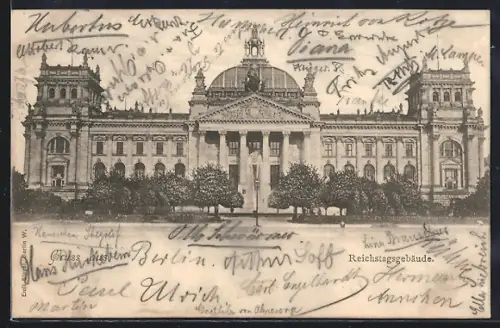 AK Berlin-Tiergarten, Reichstagsgebäude