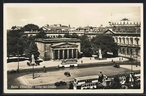 AK Berlin, Ehrenmal, Unter den Linden