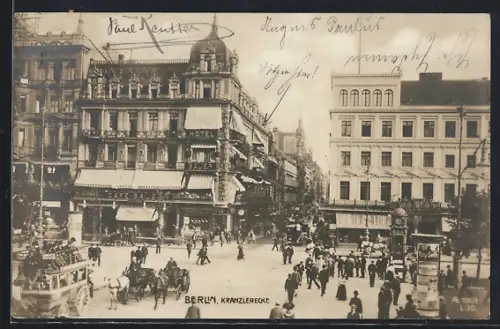 AK Berlin, Kranzlerecke, Hotel Café Bauer