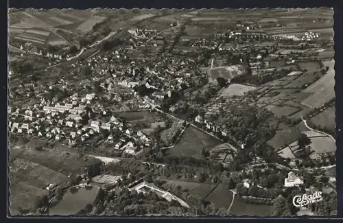 AK Bad Gandersheim a. Harz, Luftaufnahme des Ortes