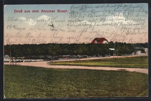 AK Wolfenbüttel, Gasthaus Atzumer Busch, Besitzer Chr. Harbort