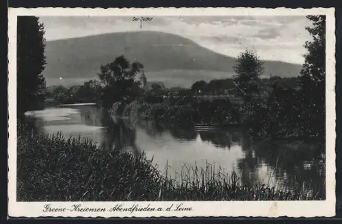AK Greene-Kreiensen, Abendfrieden an der Leine