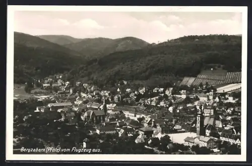 AK Bergzabern /Pfalz, Ansicht vom Flugzeug aus
