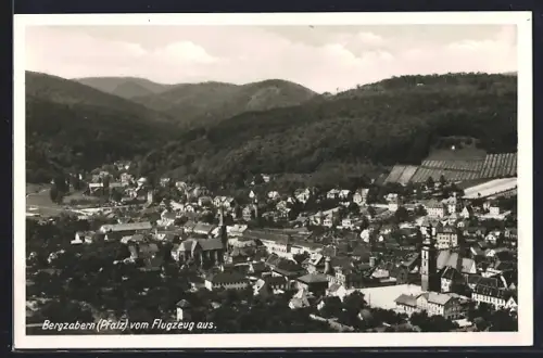 AK Bergzabern /Pfalz, Ortsansicht vom Flugzeug aus