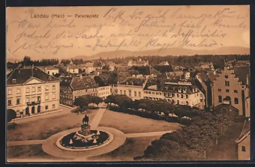 AK Landau /Pfalz, Paradeplatz