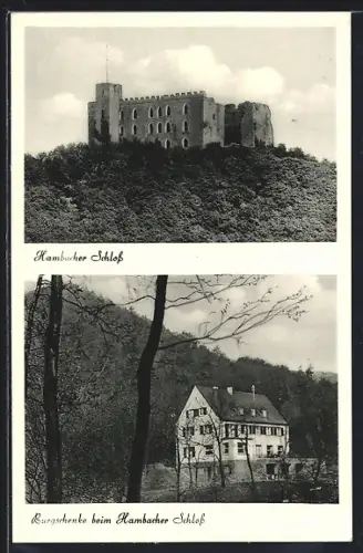 AK Hambach / Hardt, Hambacher Schloss, Restaurant Burgschänke beim Hambacher Schloss, Bes. Seb. Kuhn