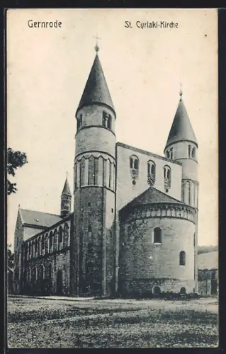 AK Gernrode / Harz, St. Cyriaki-Kirche